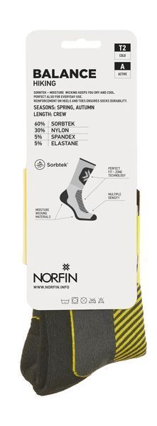 Шкарпетки NORFIN T2A BALANCE HIKING CREW 304723-02M 304723-02M фото