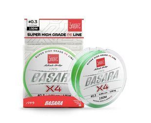 LJ4100-019Шнур Lucky John BASARA Light Green 150m/0.19mm/13.9kg LJ4100-019 LJ4100-019 фото