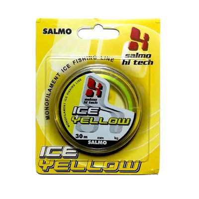 Жилка моно зимова SALMO HI-TECH ICE YELLOW 0,22 / 30м (інд.уп/ *10) 4942-022 4942-022 фото