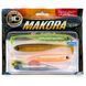 Віброхвіст LJ 3D Series Makora Shad Tail 5.0in (12,7 см), 4 шт. 140410-MIX1 140410-MIX1 фото